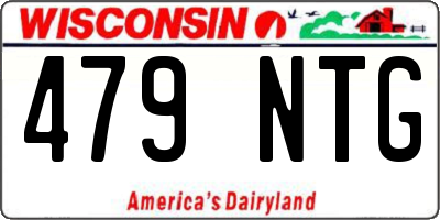 WI license plate 479NTG