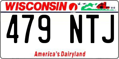 WI license plate 479NTJ