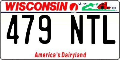WI license plate 479NTL