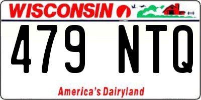 WI license plate 479NTQ