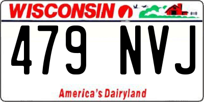 WI license plate 479NVJ