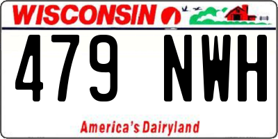 WI license plate 479NWH