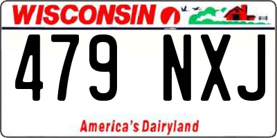 WI license plate 479NXJ