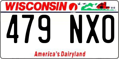 WI license plate 479NXO