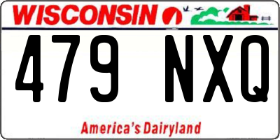 WI license plate 479NXQ