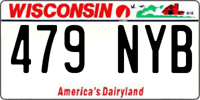 WI license plate 479NYB