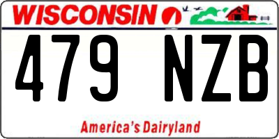 WI license plate 479NZB