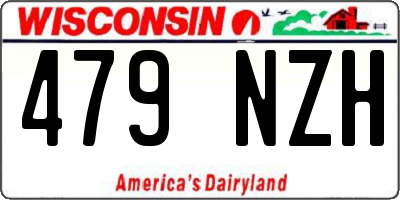 WI license plate 479NZH