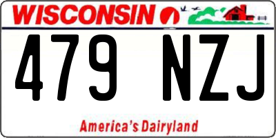 WI license plate 479NZJ