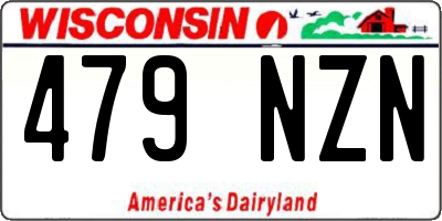 WI license plate 479NZN
