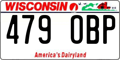 WI license plate 479OBP