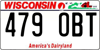 WI license plate 479OBT
