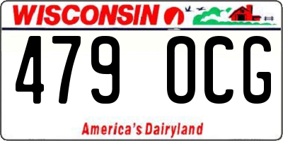 WI license plate 479OCG