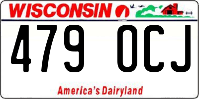 WI license plate 479OCJ