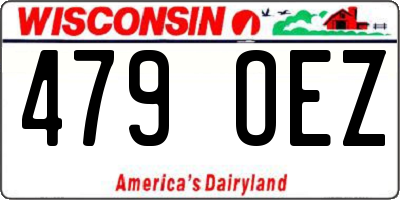 WI license plate 479OEZ