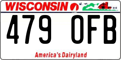WI license plate 479OFB