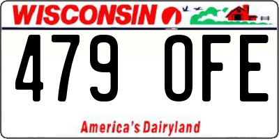 WI license plate 479OFE