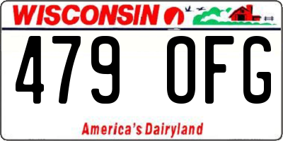 WI license plate 479OFG