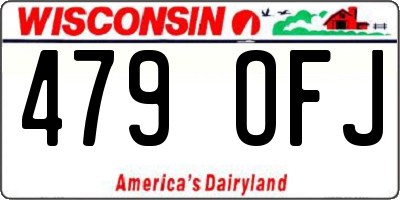 WI license plate 479OFJ