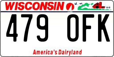 WI license plate 479OFK