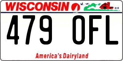 WI license plate 479OFL