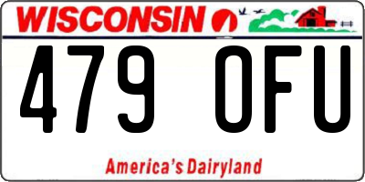 WI license plate 479OFU