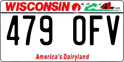 WI license plate 479OFV