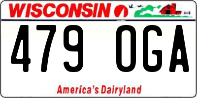 WI license plate 479OGA