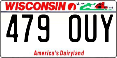 WI license plate 479OUY