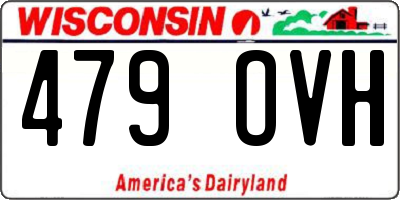 WI license plate 479OVH