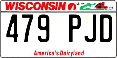 WI license plate 479PJD