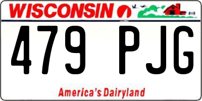 WI license plate 479PJG