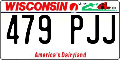 WI license plate 479PJJ