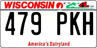 WI license plate 479PKH