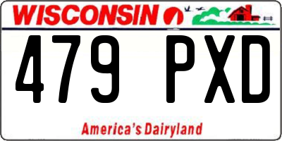 WI license plate 479PXD