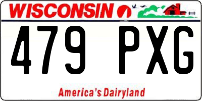 WI license plate 479PXG