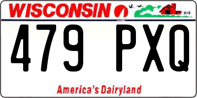 WI license plate 479PXQ