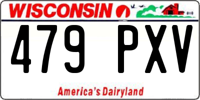 WI license plate 479PXV