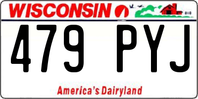 WI license plate 479PYJ