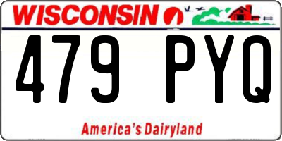WI license plate 479PYQ
