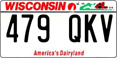 WI license plate 479QKV