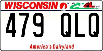 WI license plate 479QLQ
