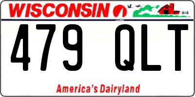 WI license plate 479QLT