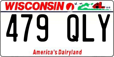WI license plate 479QLY