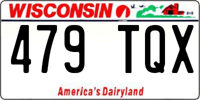 WI license plate 479TQX