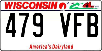 WI license plate 479VFB