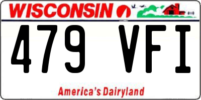 WI license plate 479VFI