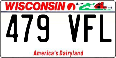 WI license plate 479VFL