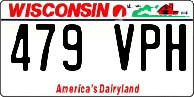 WI license plate 479VPH