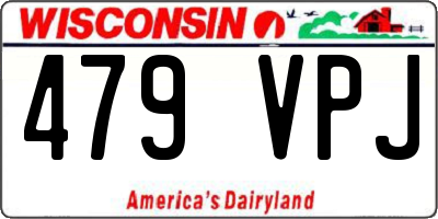 WI license plate 479VPJ